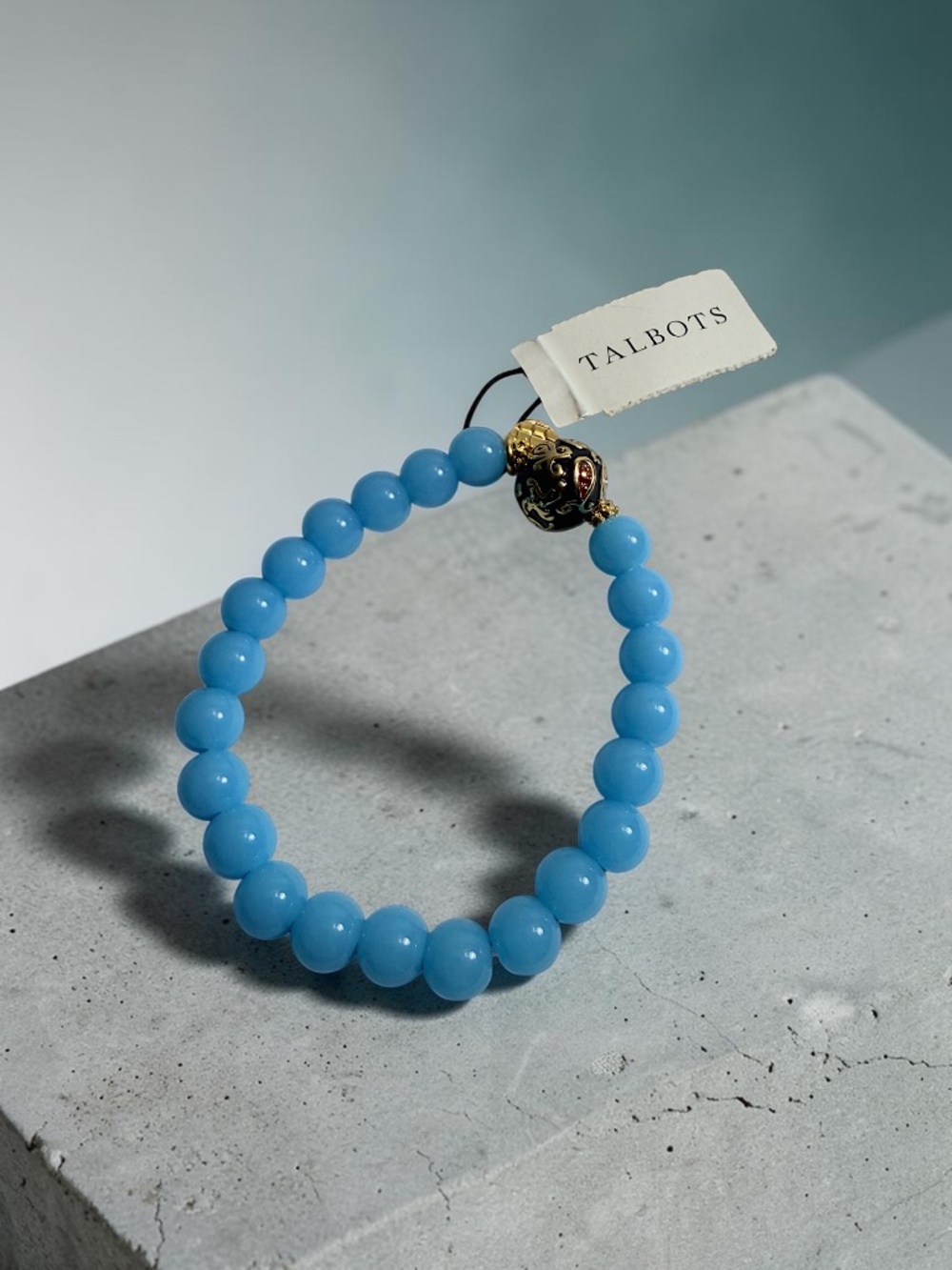 Talbot Blue Beads Stretch Bracelet Female